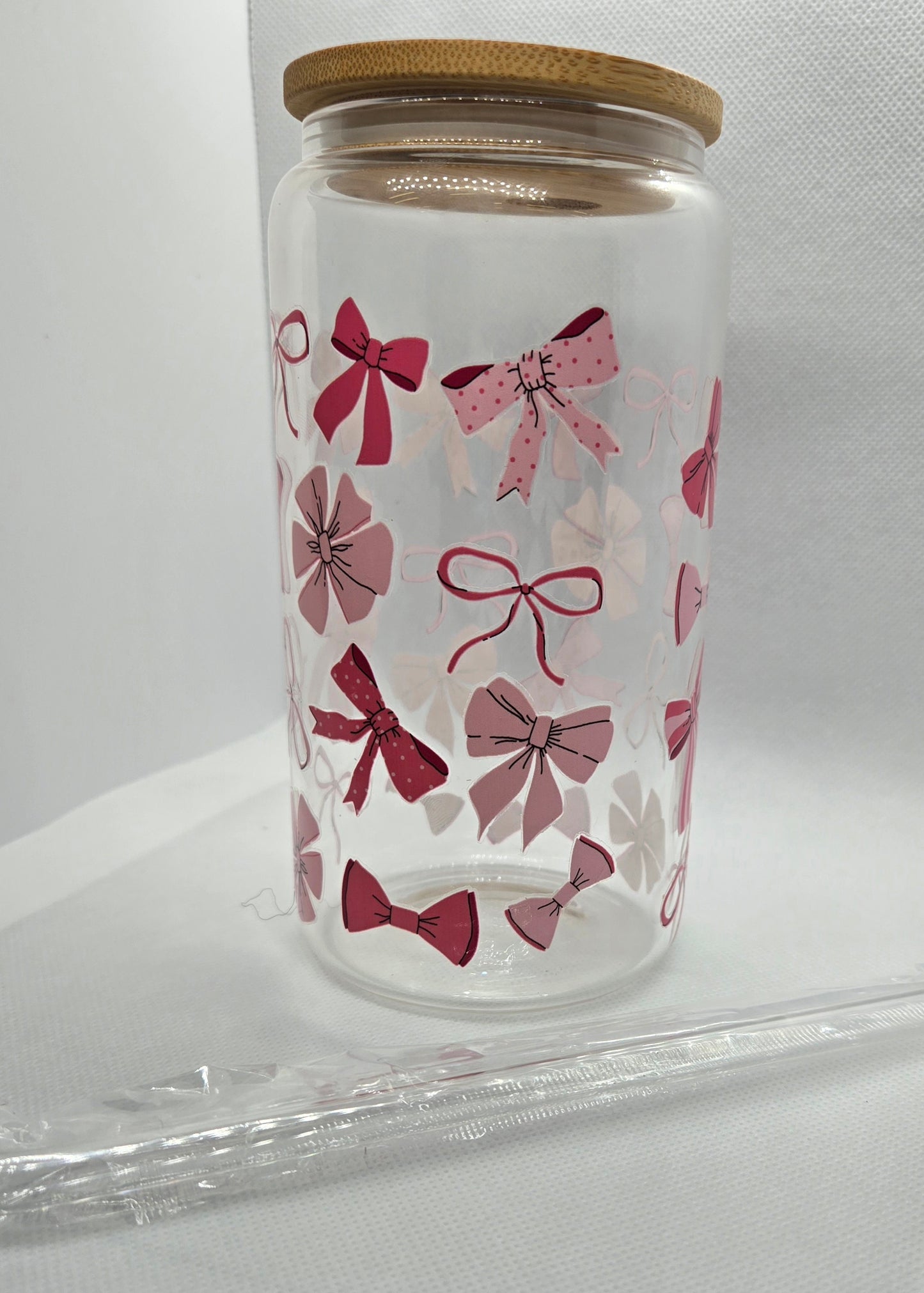 16 oz Glass Snow Globe Tumbler