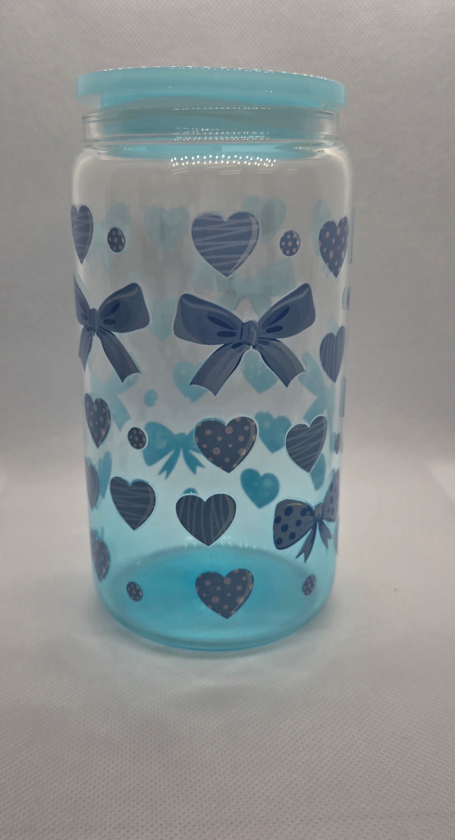 16 oz Glass Snow Globe Tumbler