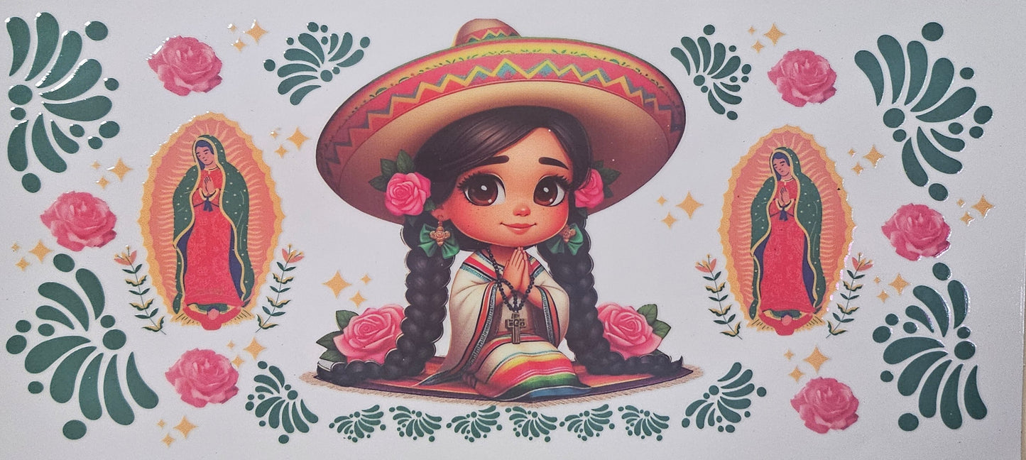 16 Oz Durable UV DTF Adhesive Paper Mexican style