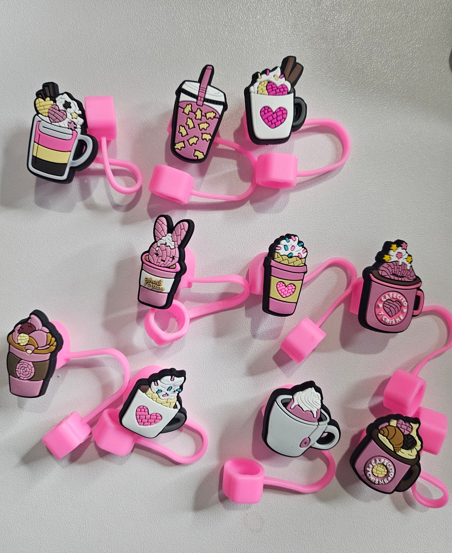 Pink Ice cream toppers