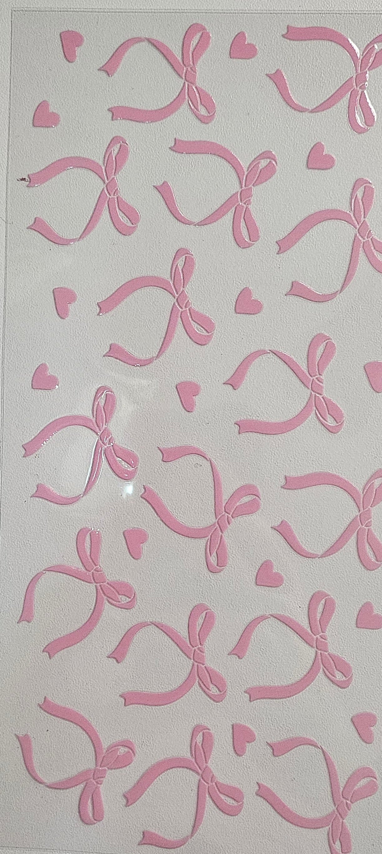 Bows & Hearts Uv Dtf wraps 193A