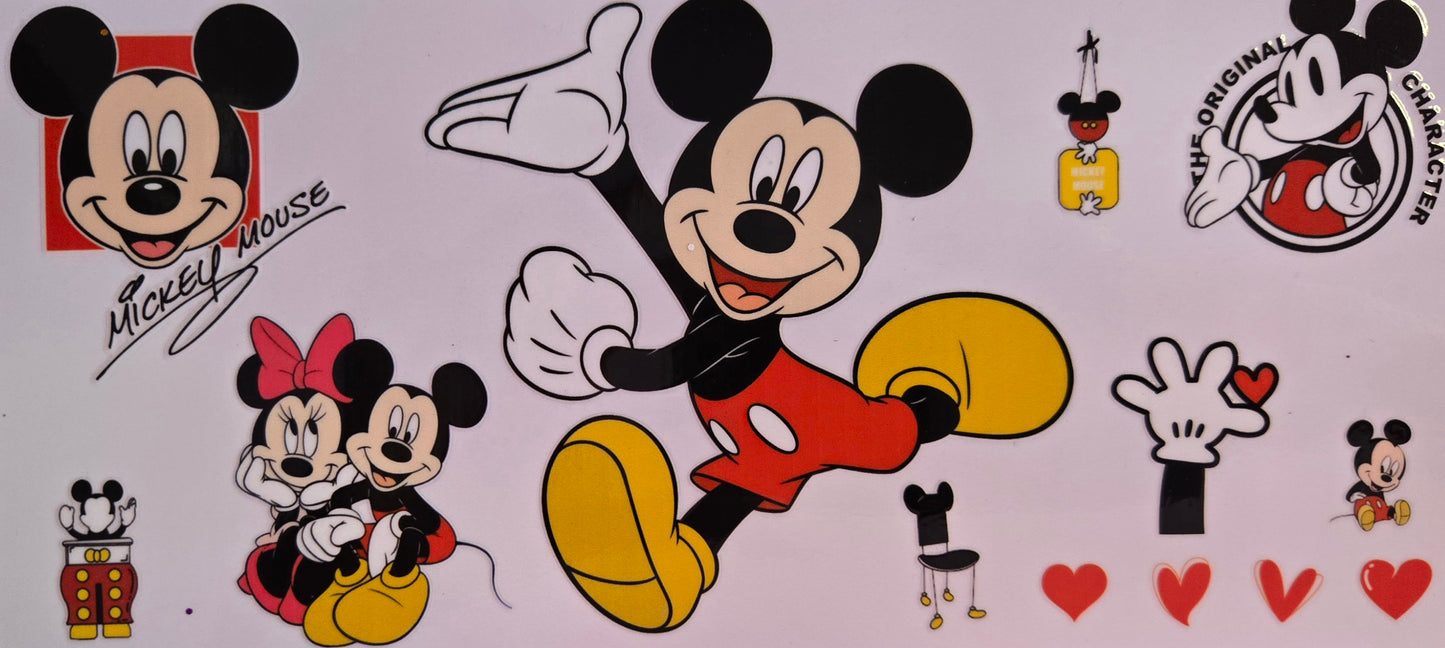 Mickey/ Minnie Mouse / Winnie the Pooh UV DTF Wraps