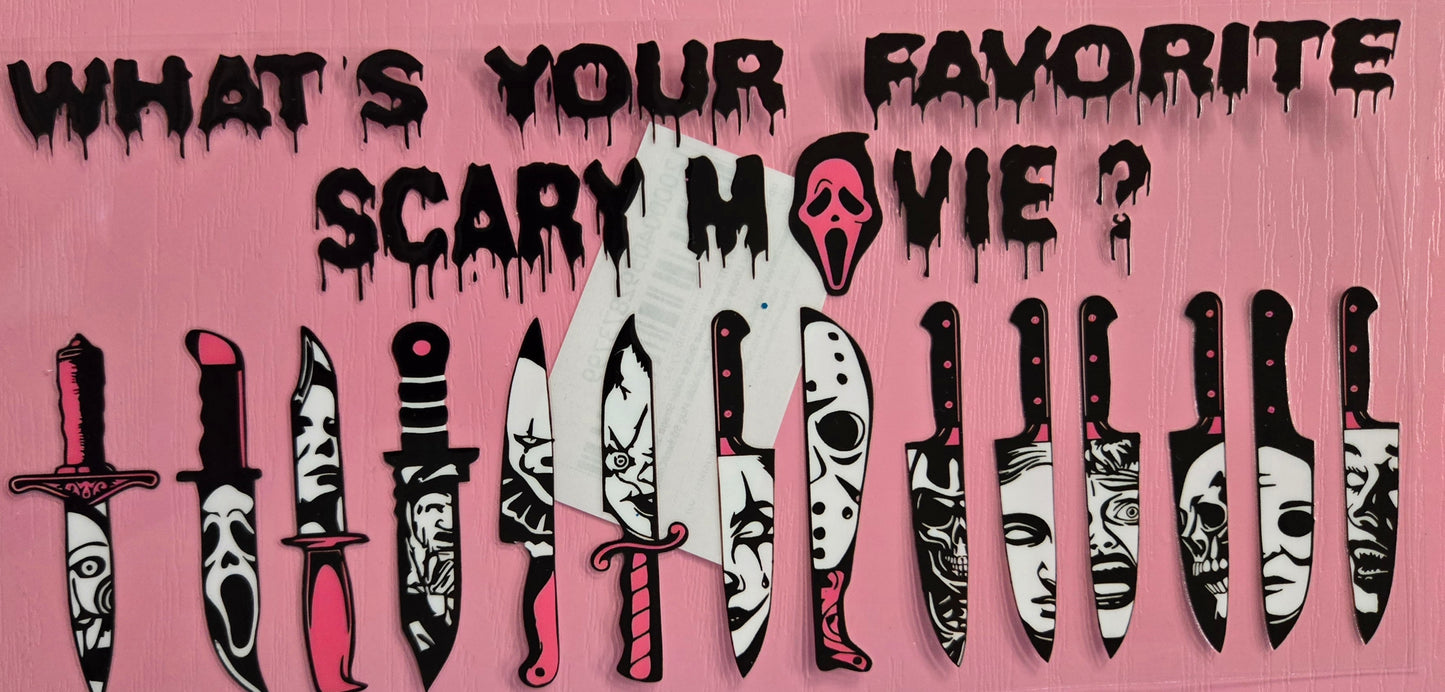 Halloween Uv dtf wraps