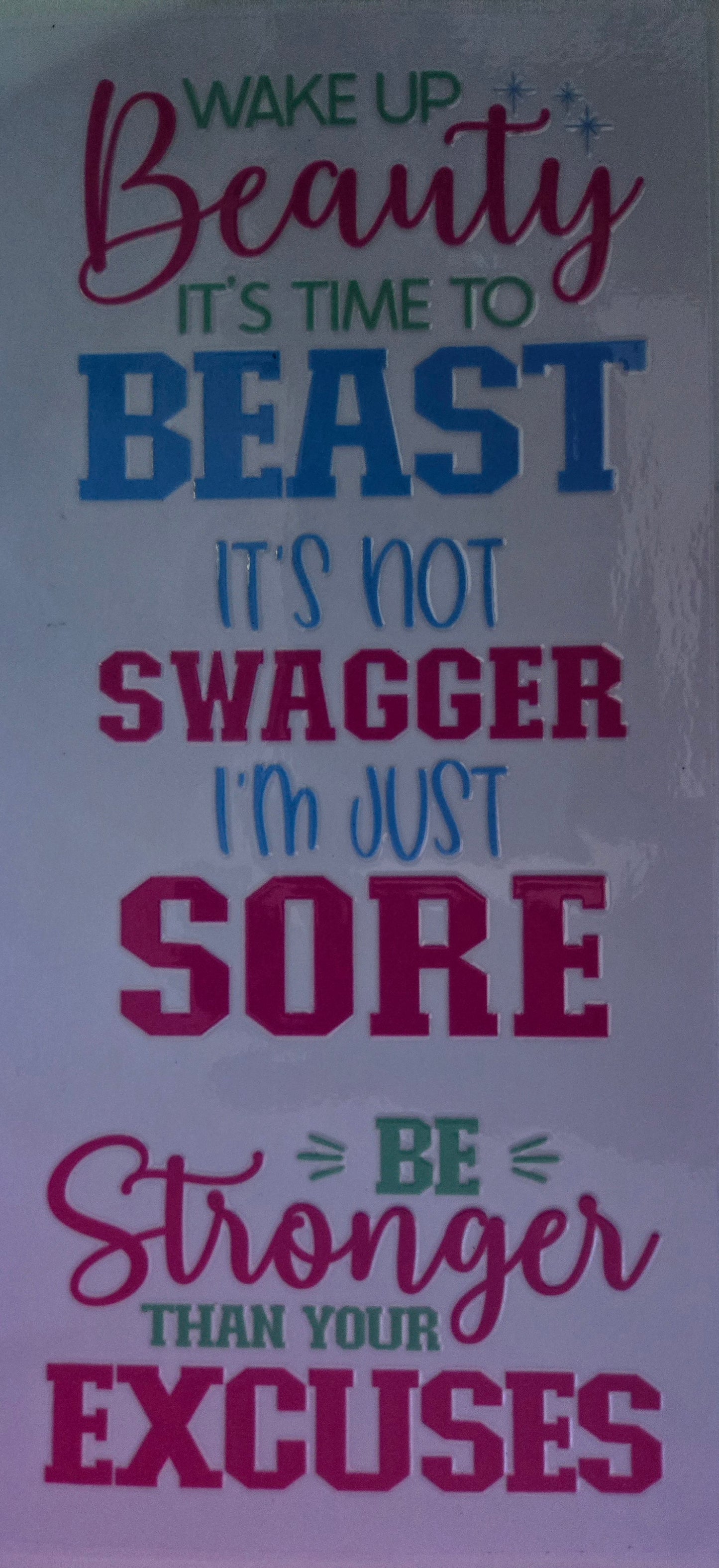 Inspirational Words UV DTF Wraps