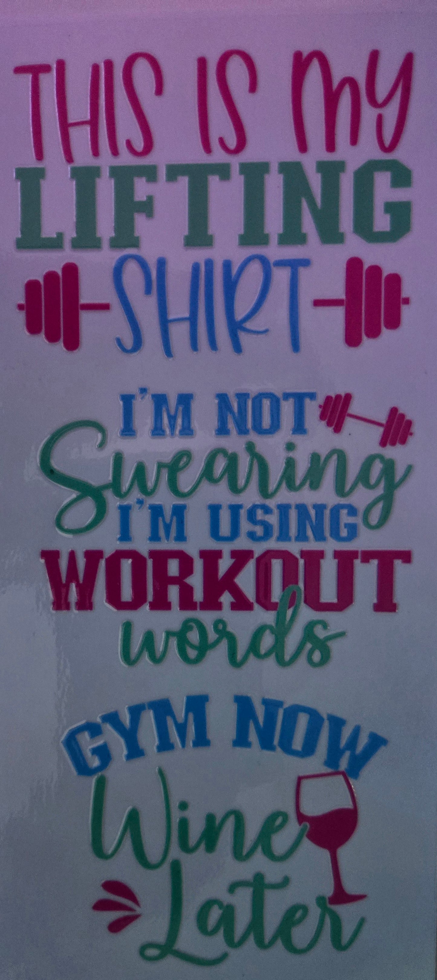Inspirational Words UV DTF Wraps