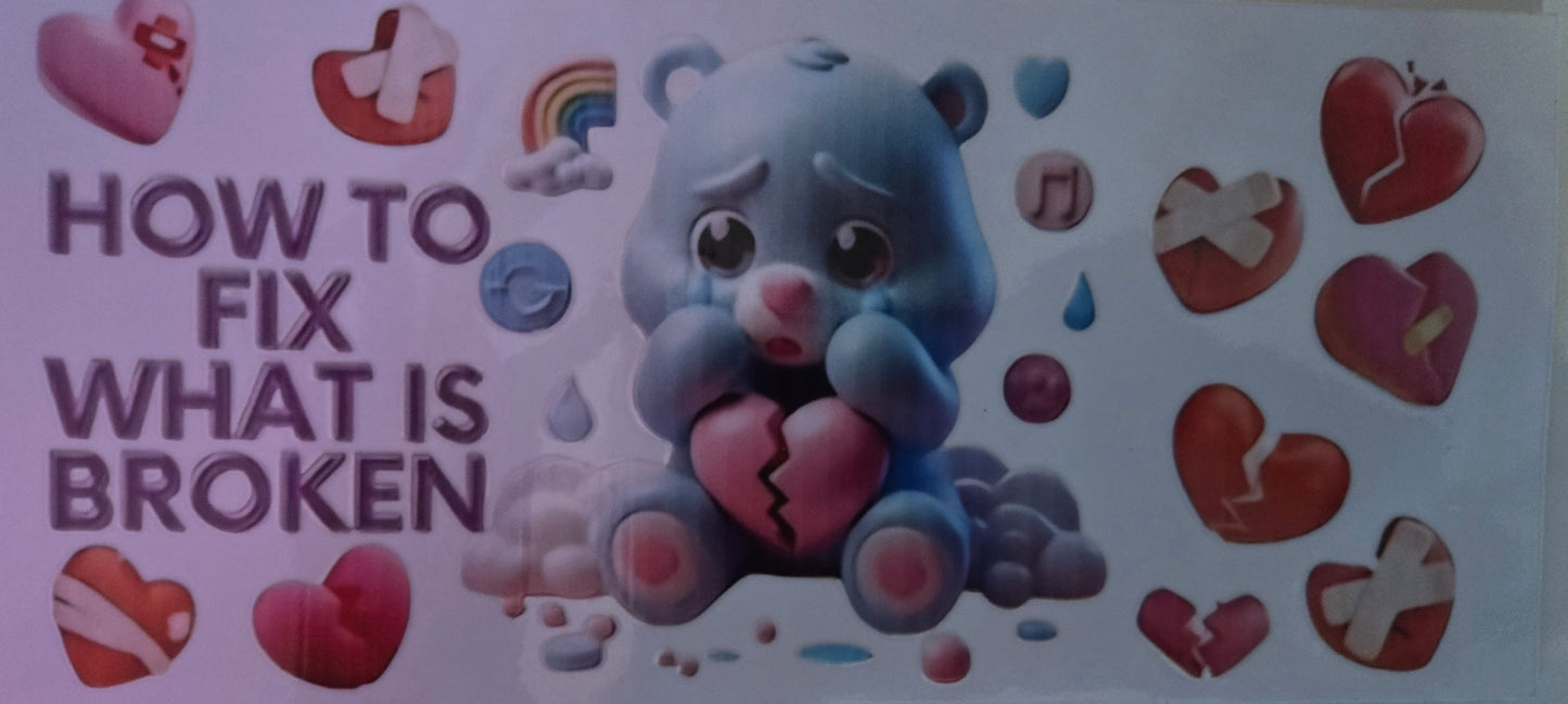 Care Bears UV DTF Wraps