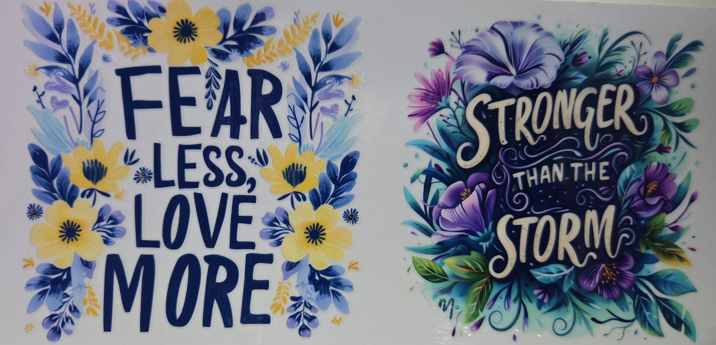 Inspirational Words UV DTF Wraps