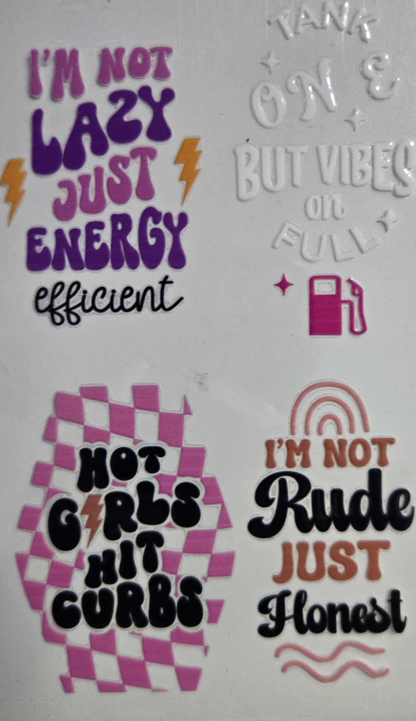 Keychain stickers