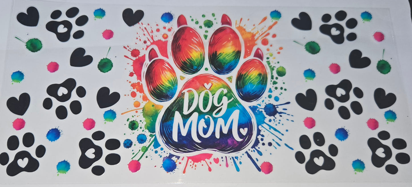 Dog Mom UV DTF Wraps