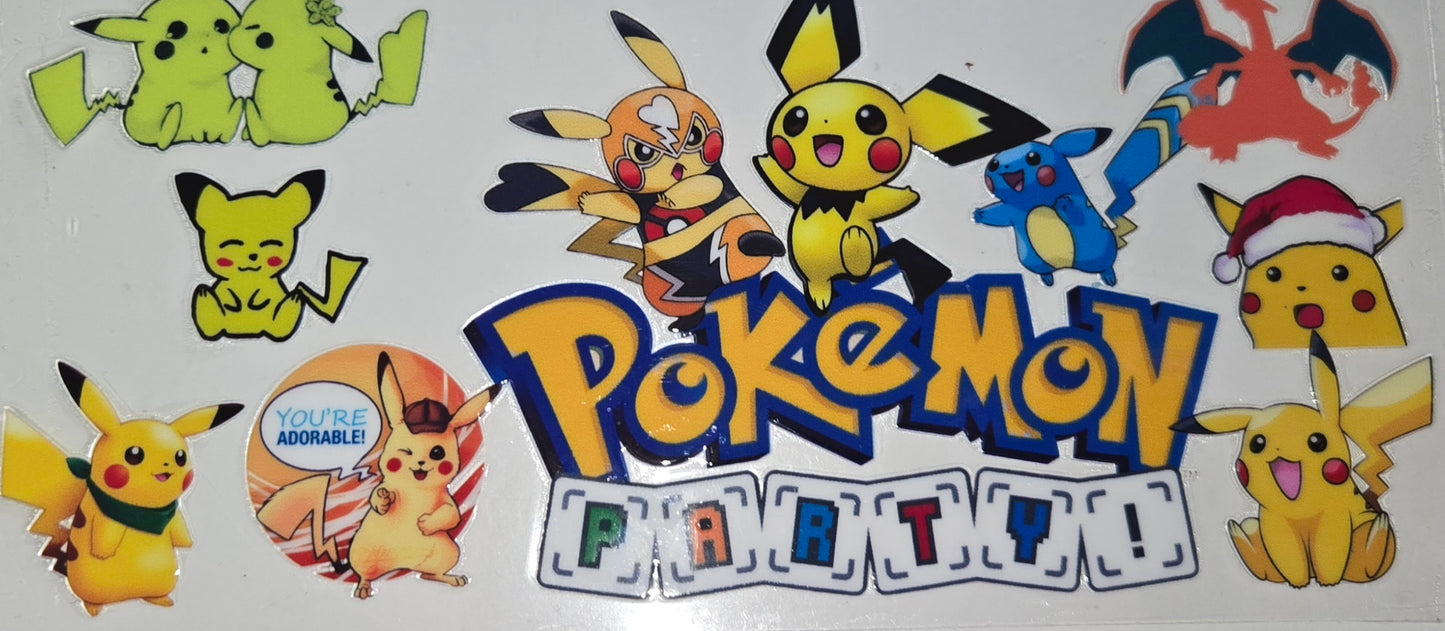 Pokemon Uv Dtf Wraps