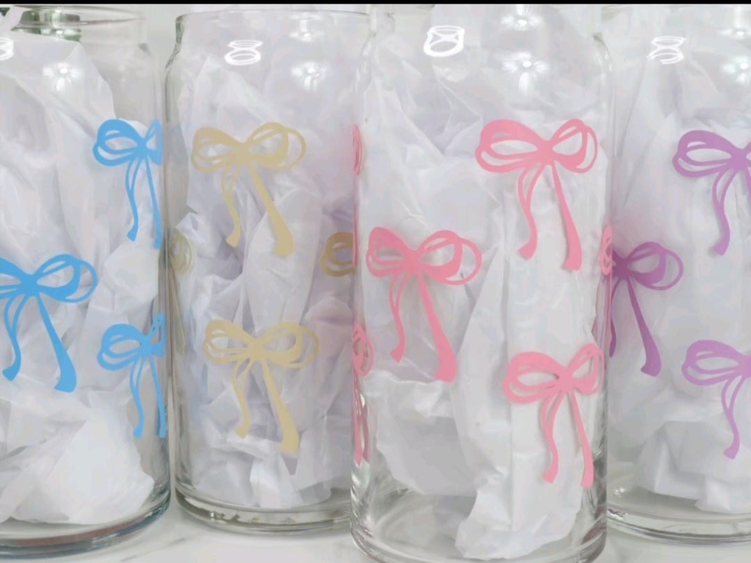 16 oz Glass Snow Globe Tumbler