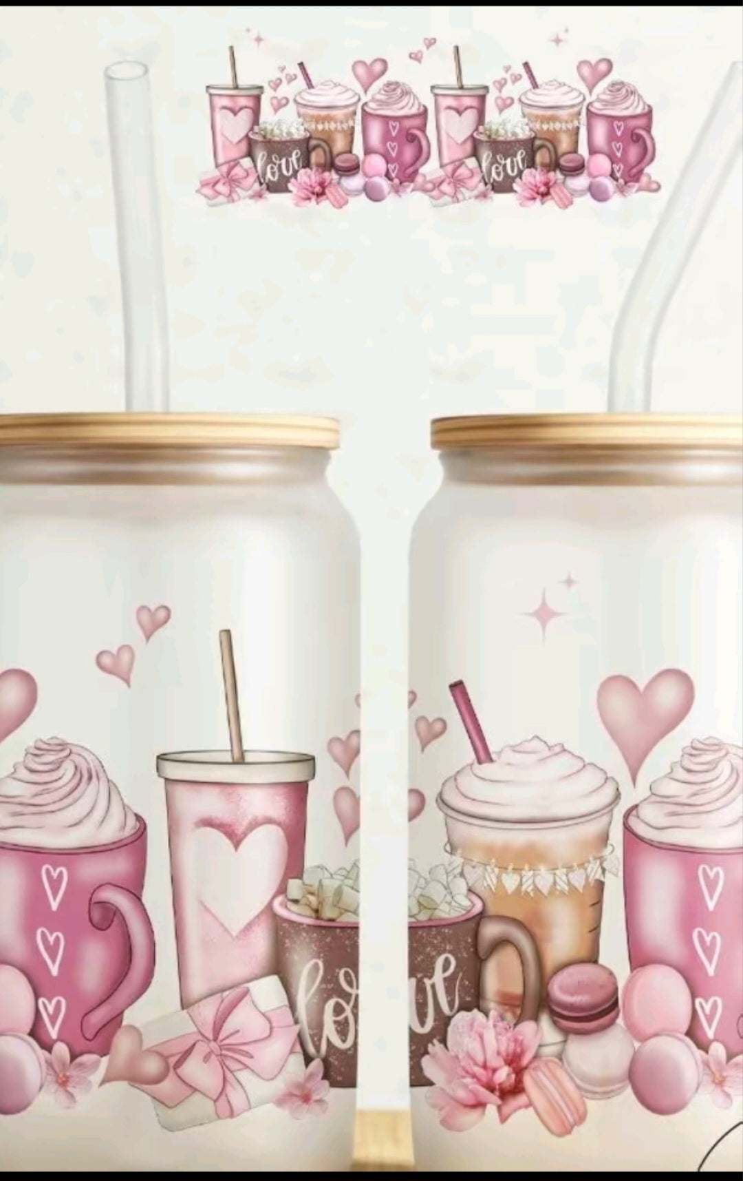 16 oz Glass Snow Globe Tumbler