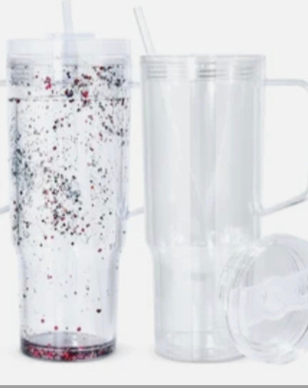 40 OZ lave live sale Snow Globe Acrylic Tumbler