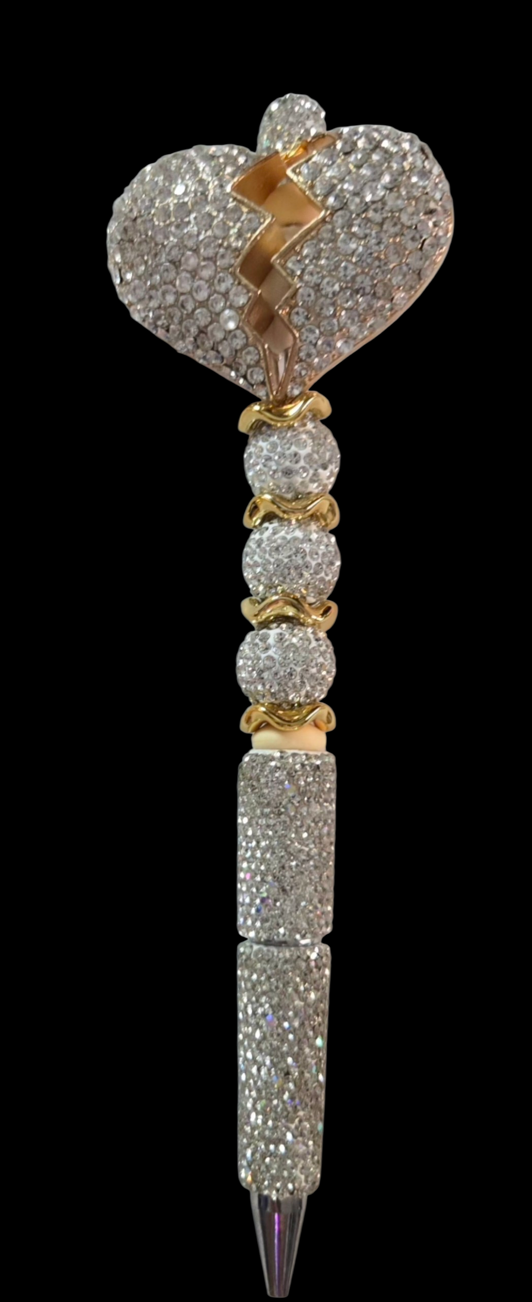 Heart Broke bedazzled Pen