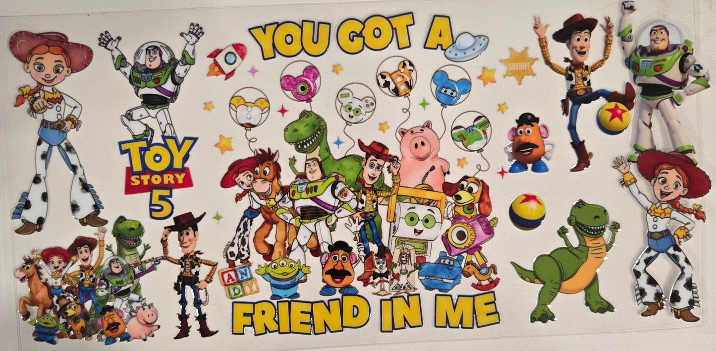Toy Story Character UV DTF Wraps