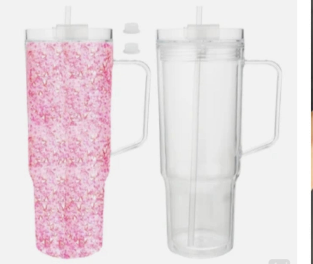 40 OZ lave live sale Snow Globe Acrylic Tumbler