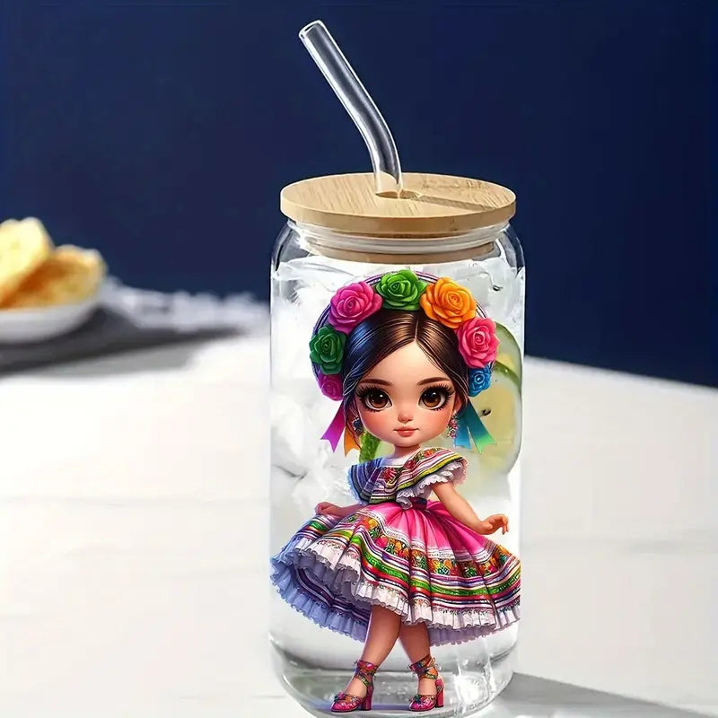 16 Oz Durable UV DTF Adhesive Paper Mexican style