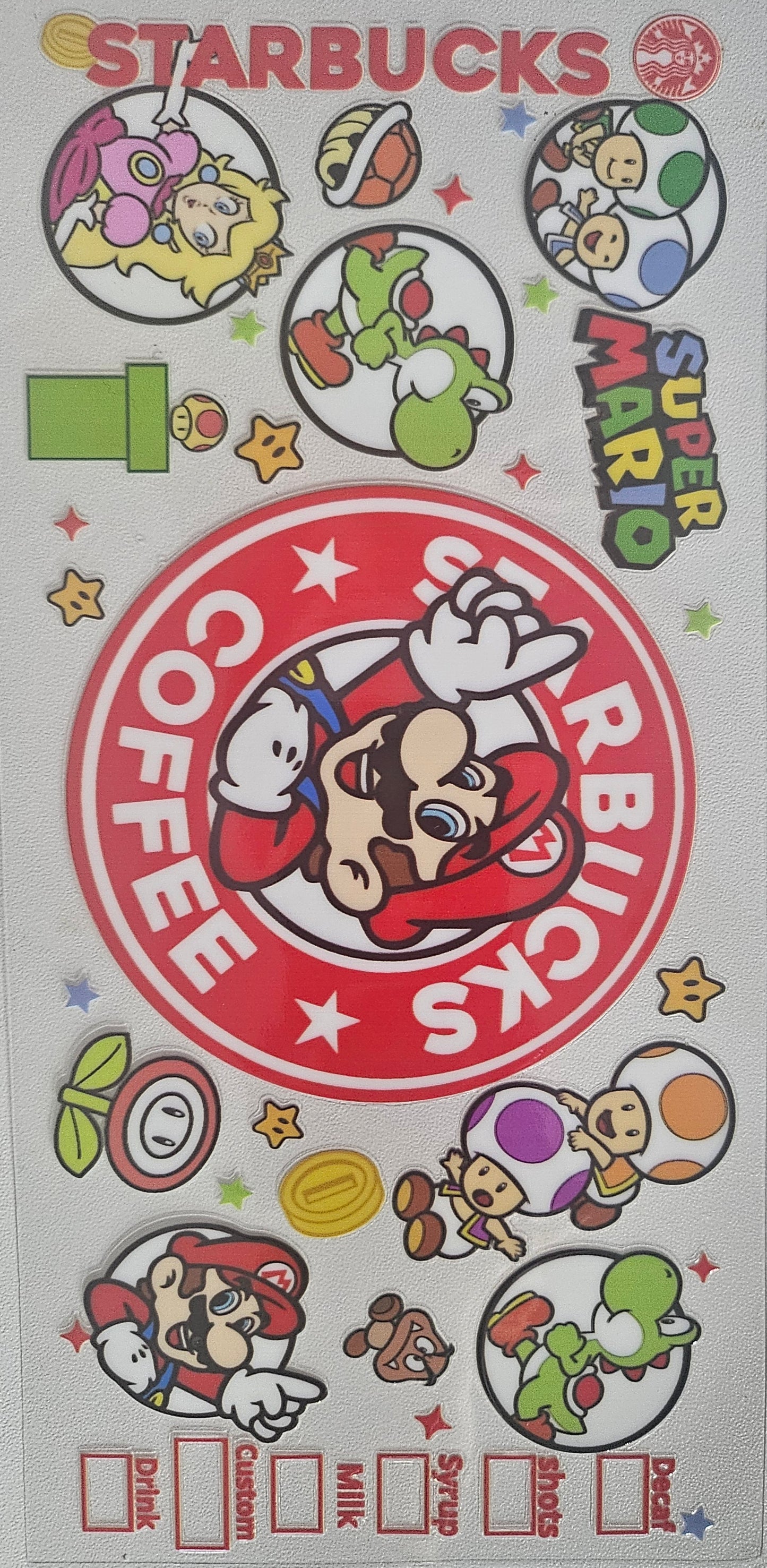 Super Mario UV DTF WRAP