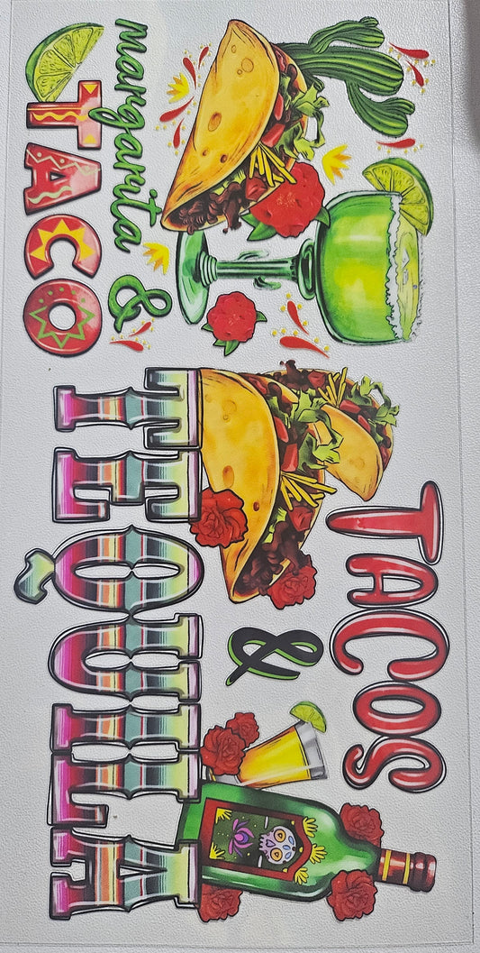 Taco Tequila UV DTF wrap