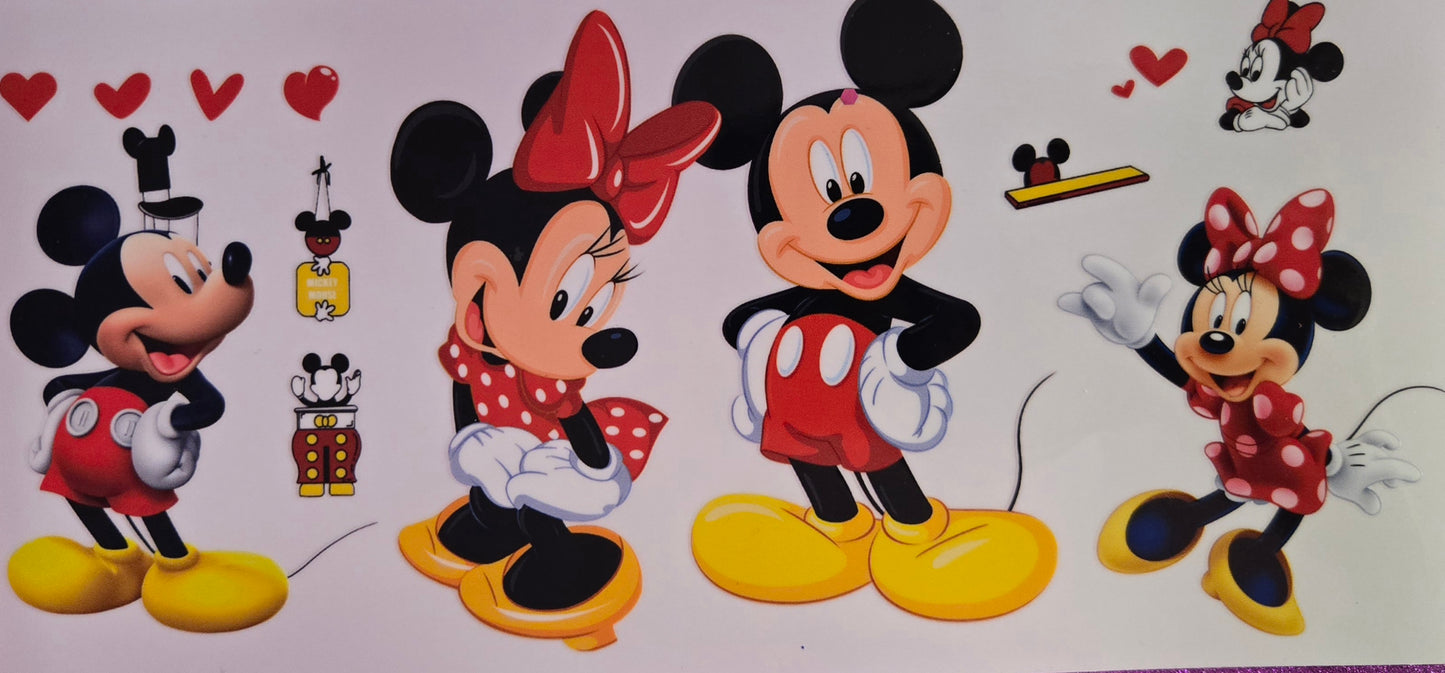 Mickey/ Minnie Mouse / Winnie the Pooh UV DTF Wraps