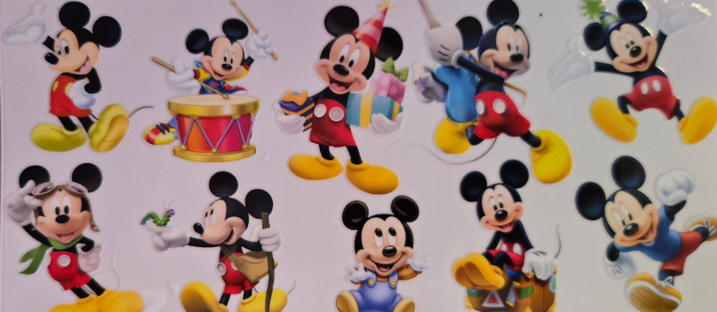 Mickey/ Minnie Mouse / Winnie the Pooh UV DTF Wraps