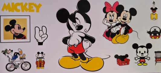 Mickey/ Minnie Mouse / Winnie the Pooh UV DTF Wraps