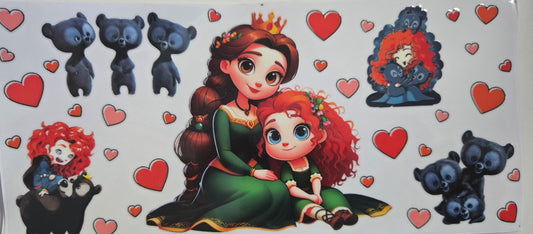 Princess Disney Uv Dtf wraps