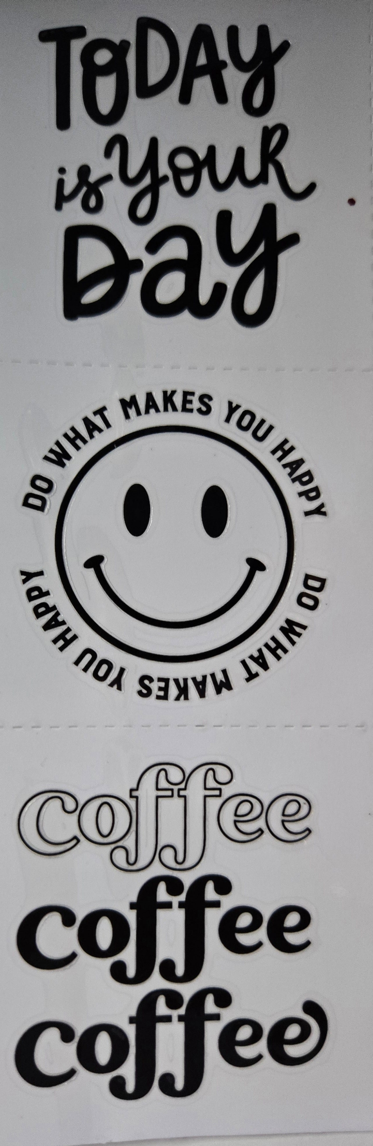 Inspirational Words UV DTF Wraps