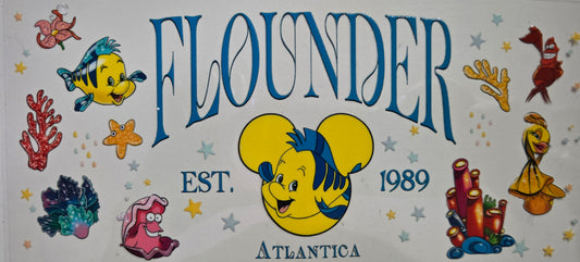 Flounder UV DTF Wraps