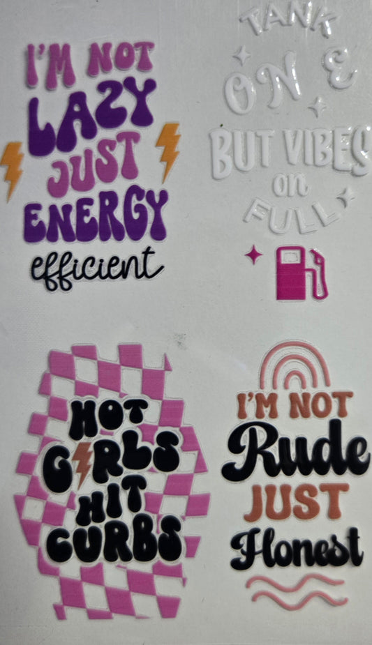 Keychain stickers