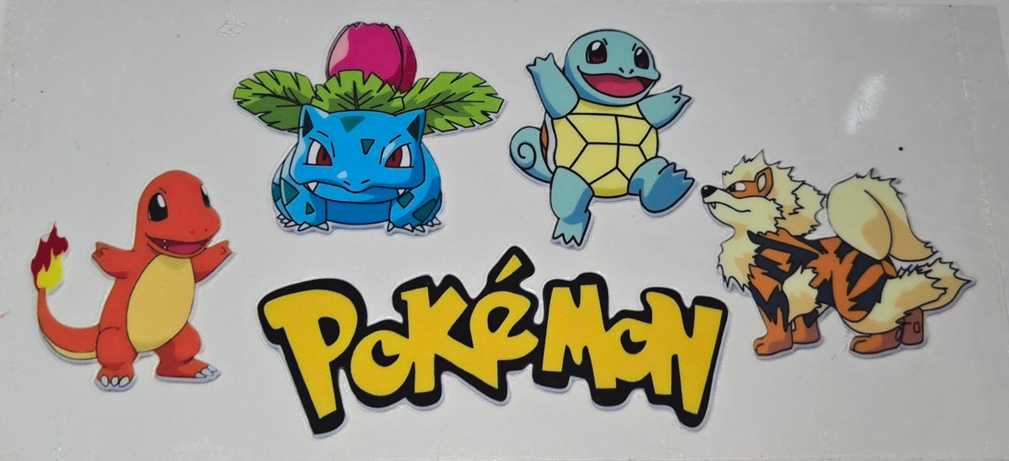Pokemon Uv Dtf Wraps