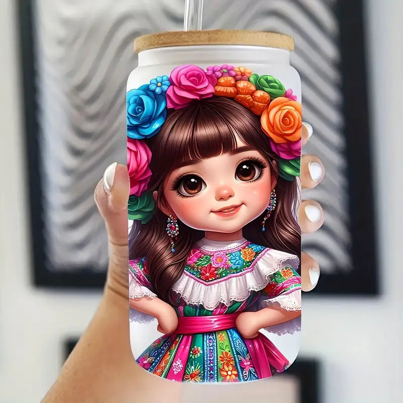 16 Oz Durable UV DTF Adhesive Paper Mexican style