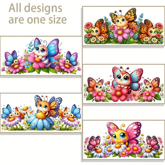 UV DTF Spring Floral Butterfly