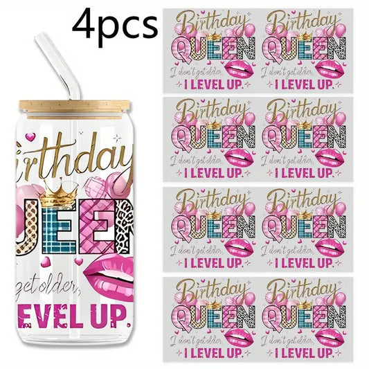 Birthday Queen Themed UV DTF