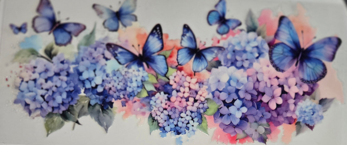 UV DTF Spring Floral Butterfly