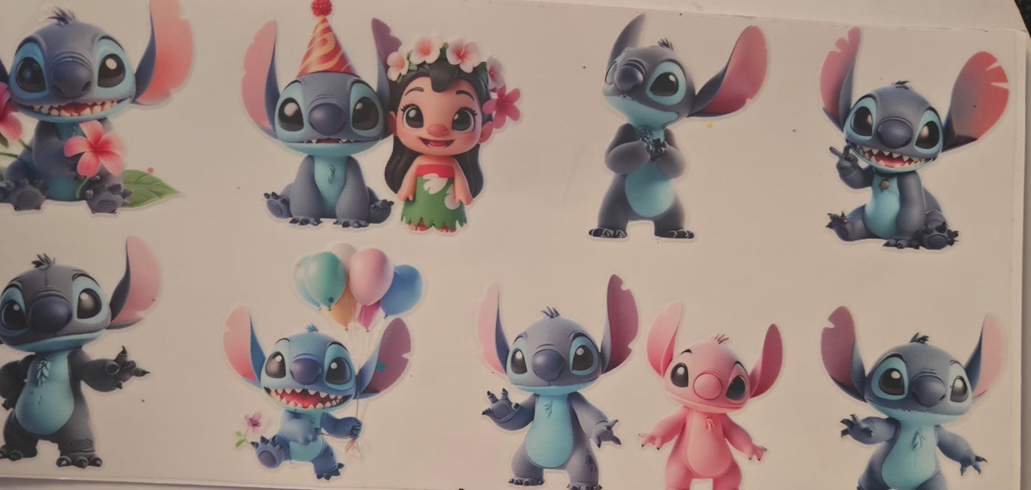 Lilo Stitch UV DTF WRAP