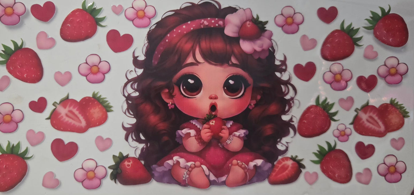 Strawberry Shortcake, strawberries, strawberry Ice cream & Rainbow Brite