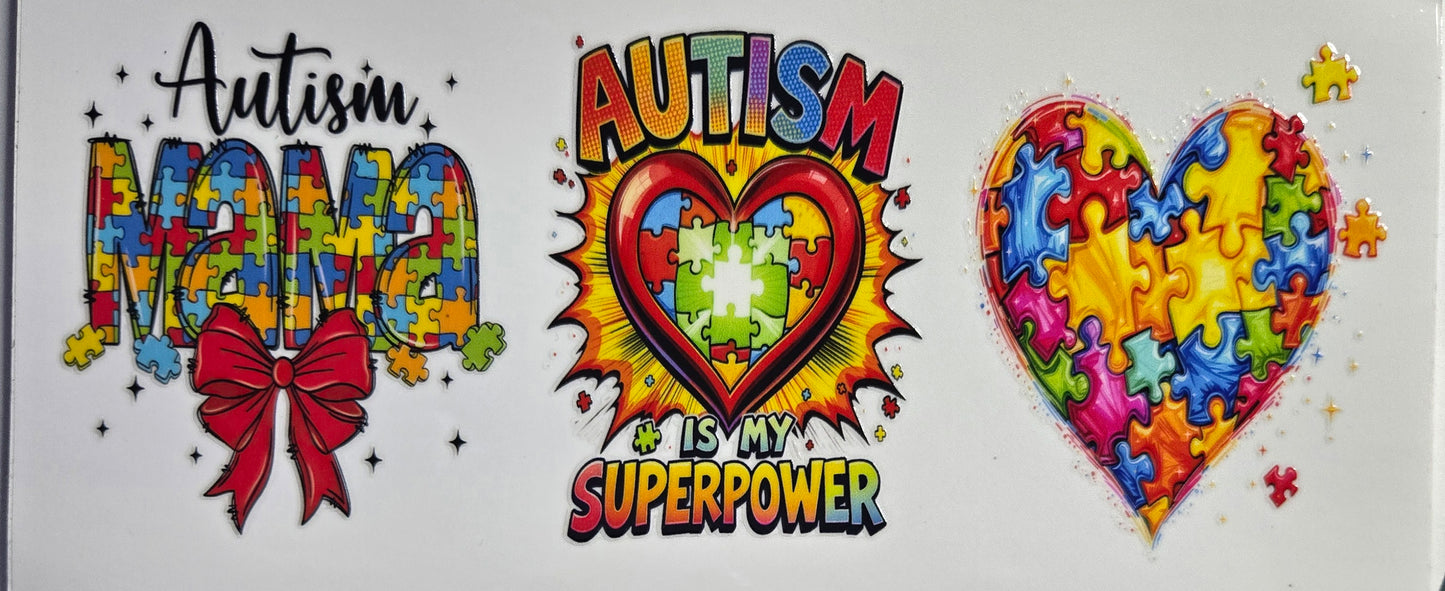 Autism/Cancer & Nurse UV DTF Wraps