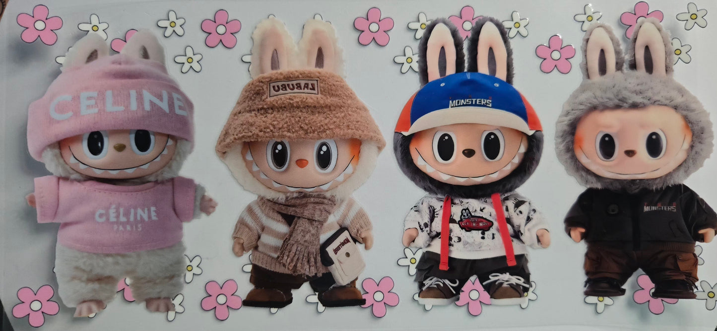 Labubu & Molly Space UV DTF Wrap