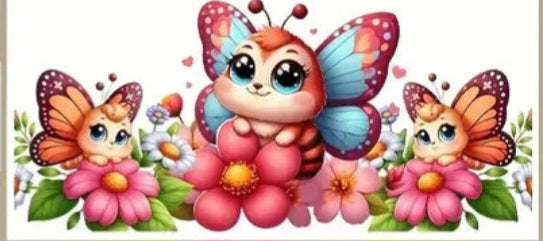 UV DTF Spring Floral Butterfly