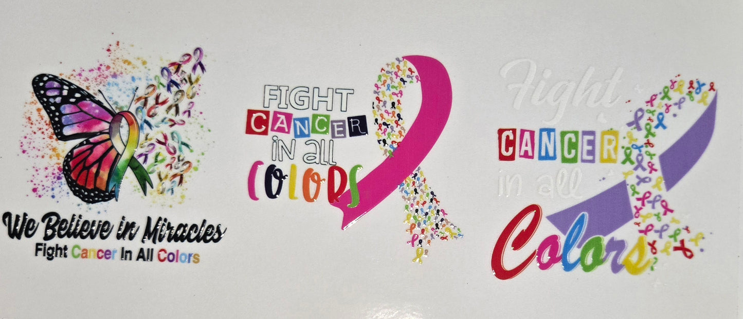 Autism/Cancer & Nurse UV DTF Wraps