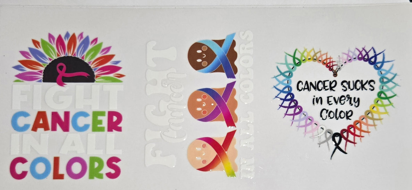 Autism/Cancer & Nurse UV DTF Wraps