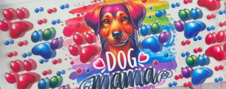 Dog Mom UV DTF Wraps