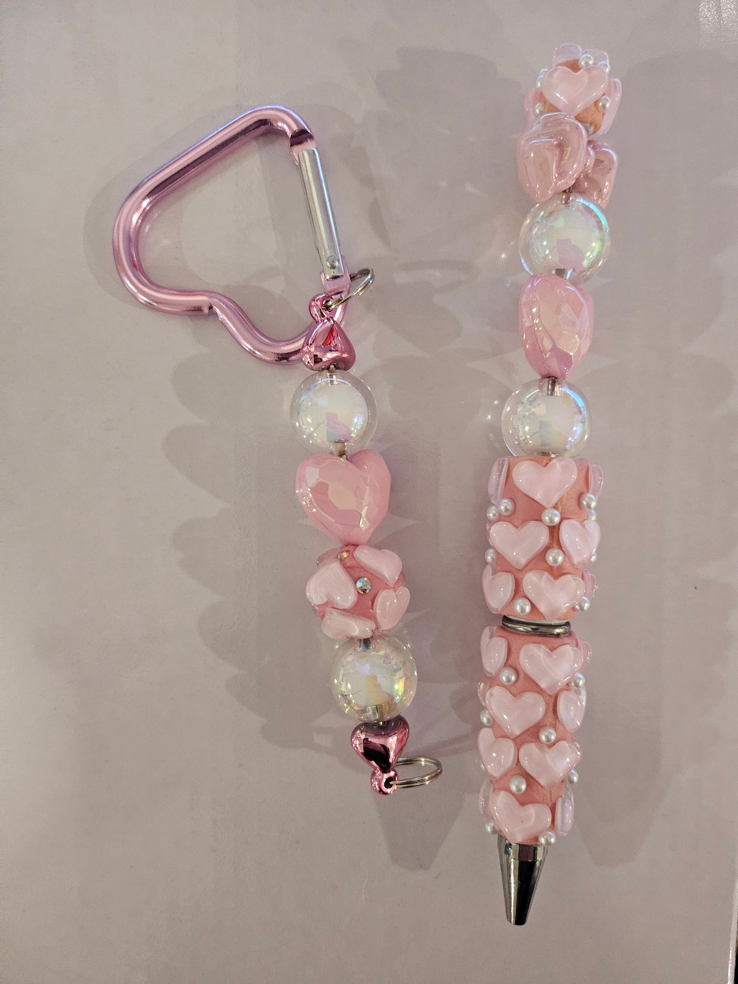 Heart Keychain & Pen Bundle
