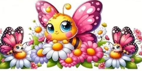 UV DTF Spring Floral Butterfly