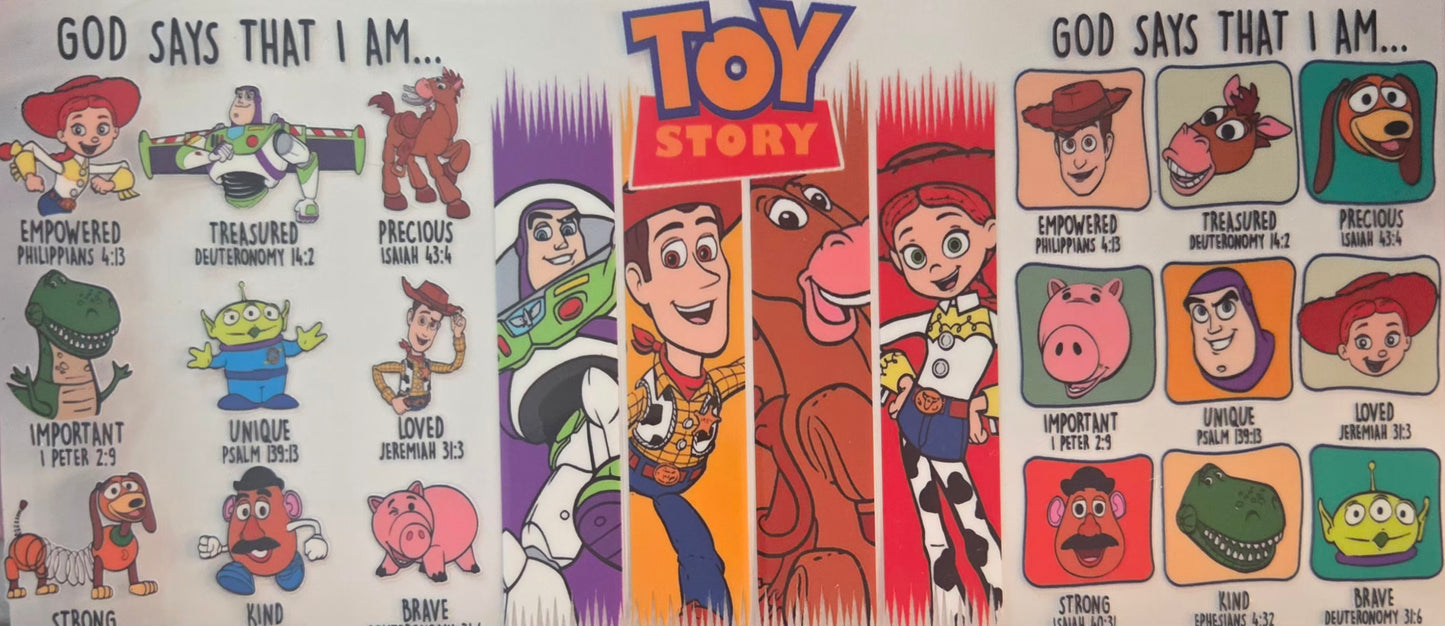 Toy Story Character UV DTF Wraps