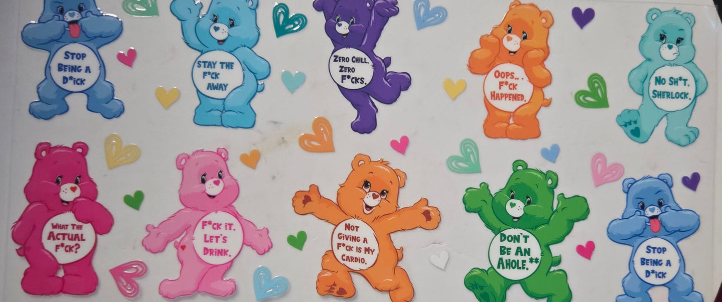 Carebear UV DTF Wraps