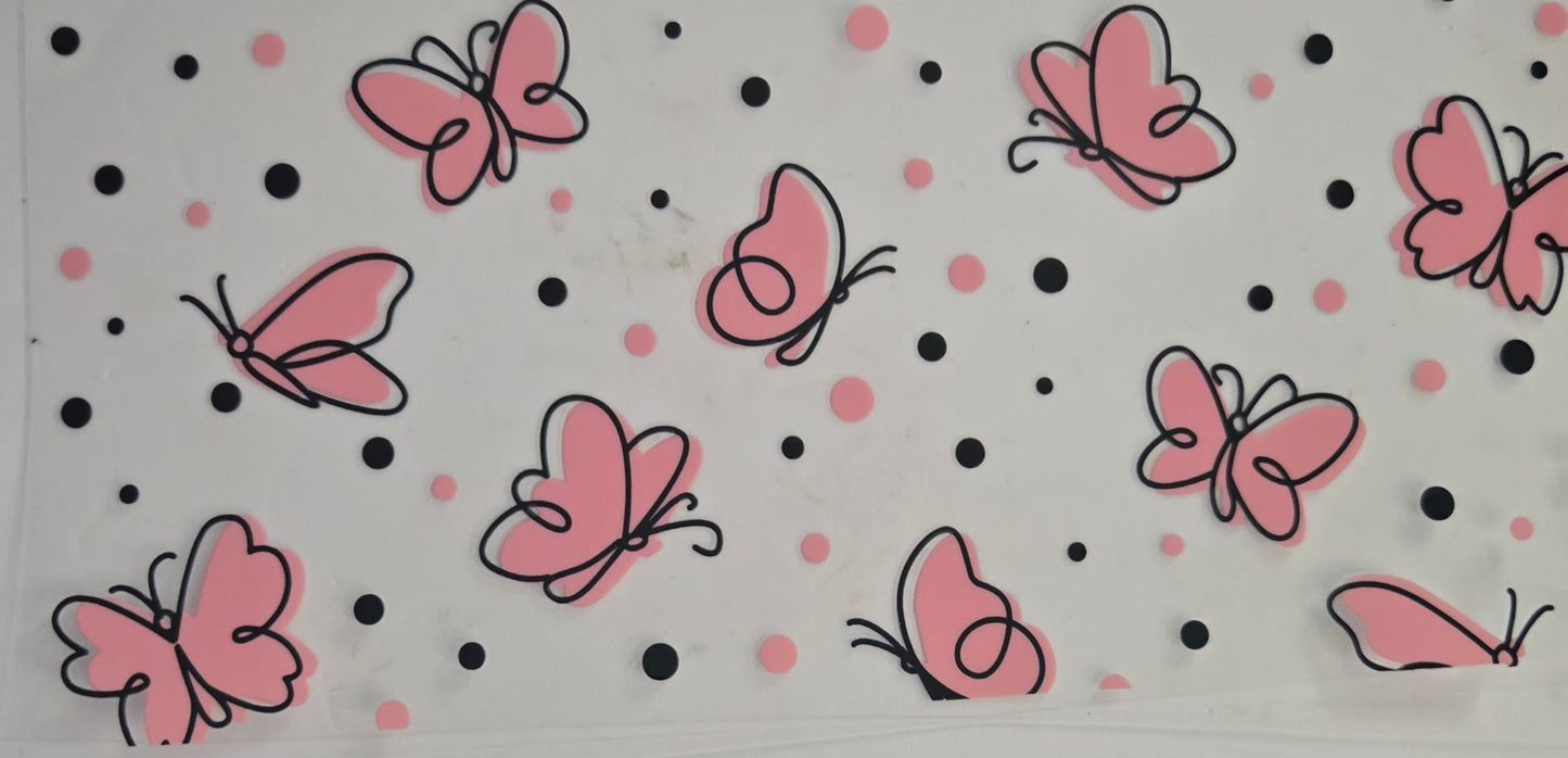 UV DTF Spring Floral Butterfly