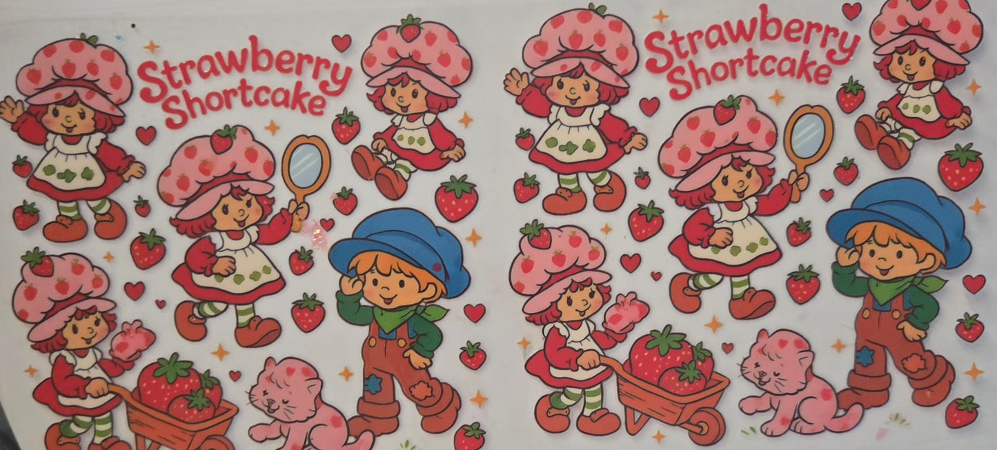 Strawberry Shortcake, strawberries, strawberry Ice cream & Rainbow Brite