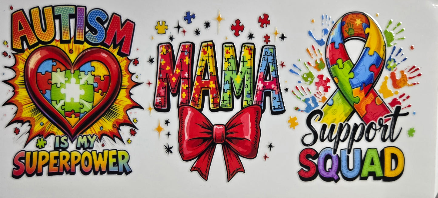 Autism/Cancer & Nurse UV DTF Wraps